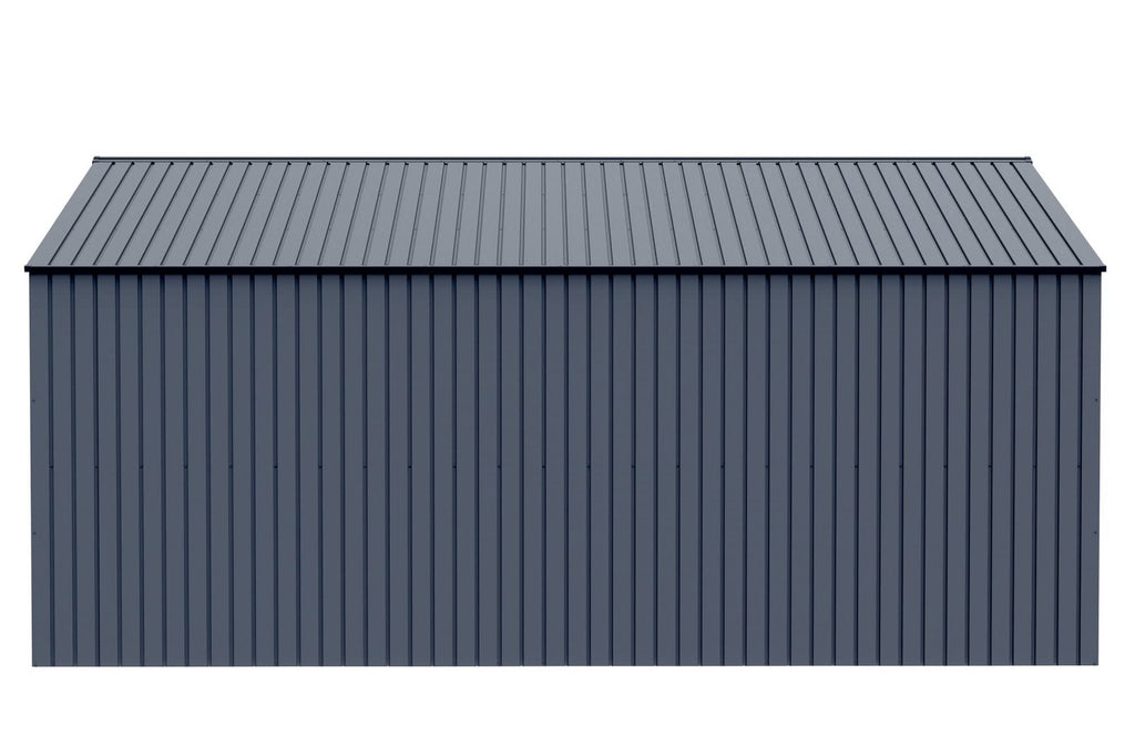 Arrow Shed Elite 14′ x 16′ Outdoor Lockable Gable Roof Steel Storage Shed Building, Anthracite