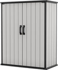 Keter Premier Shed Outdoor Resin Storage Shed with Shelf Brackets for Patio Furniture, Pool
