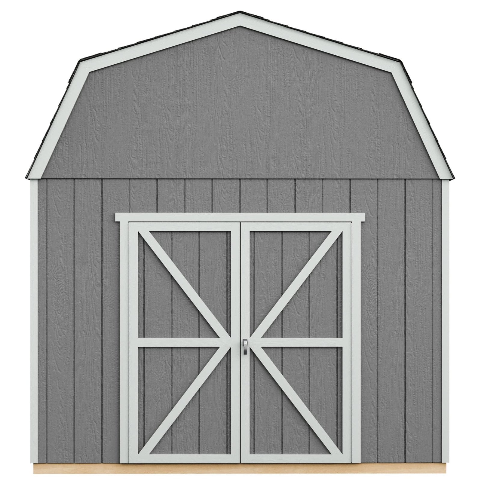 Handy Home Products Braymore 10×16 Do-It-Yourself Wooden Storage Shed with Floor